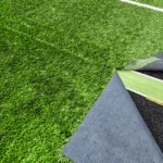 grass joining tape at a live install